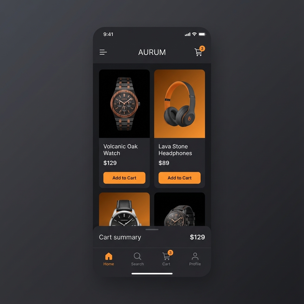 E-commerce App Interface